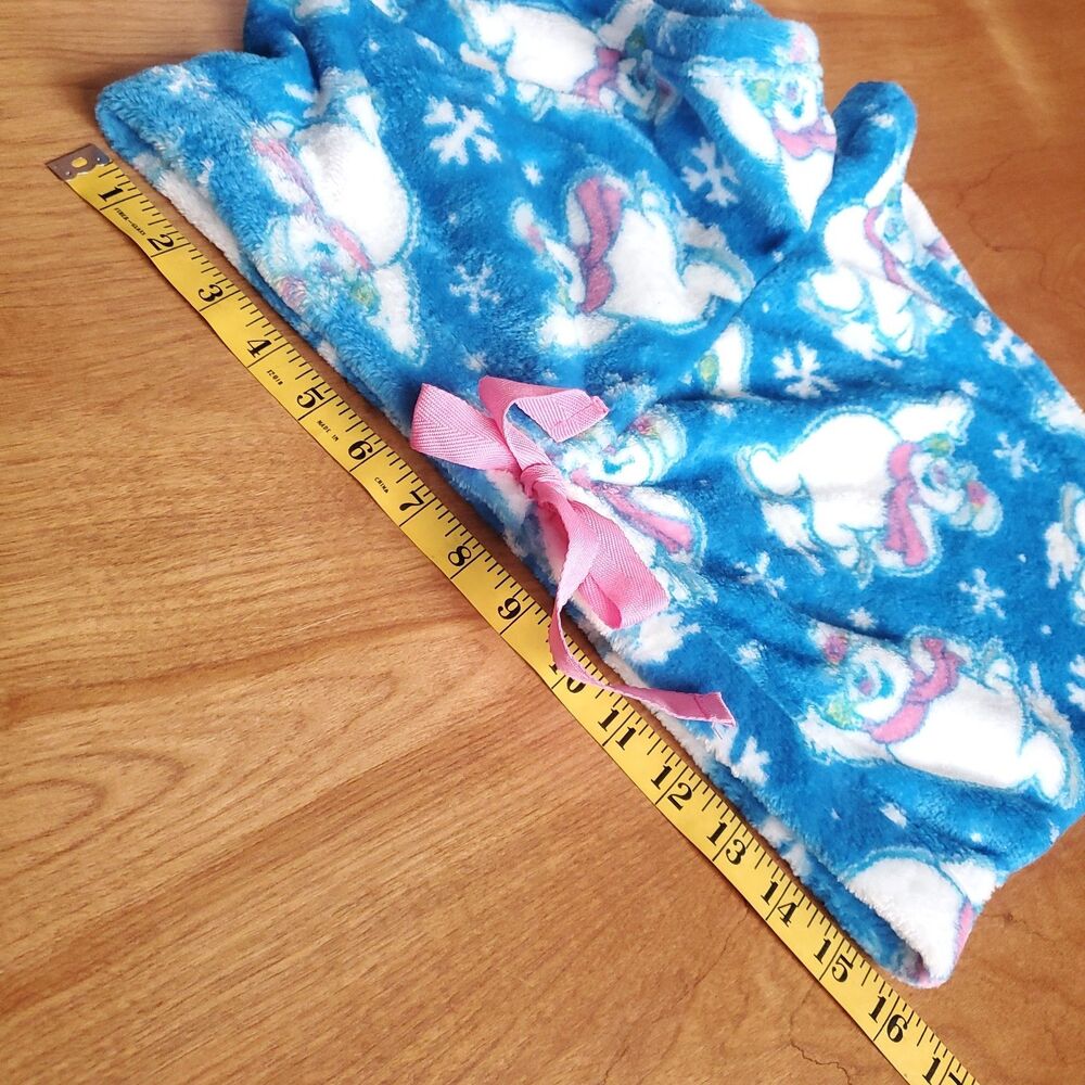 Christmas Pajama Sleep Shorts Womens XL Lot of 4 Fuzzy Soft Peanuts Frosty Elf - Picture 6 of 8